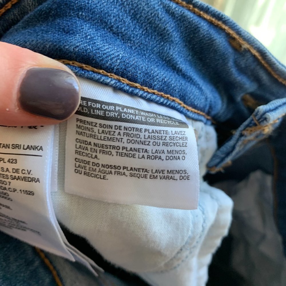 Levi's High-Rise Skinny Jeans Bleach Splatter Size 27 - Picture 7 of 10